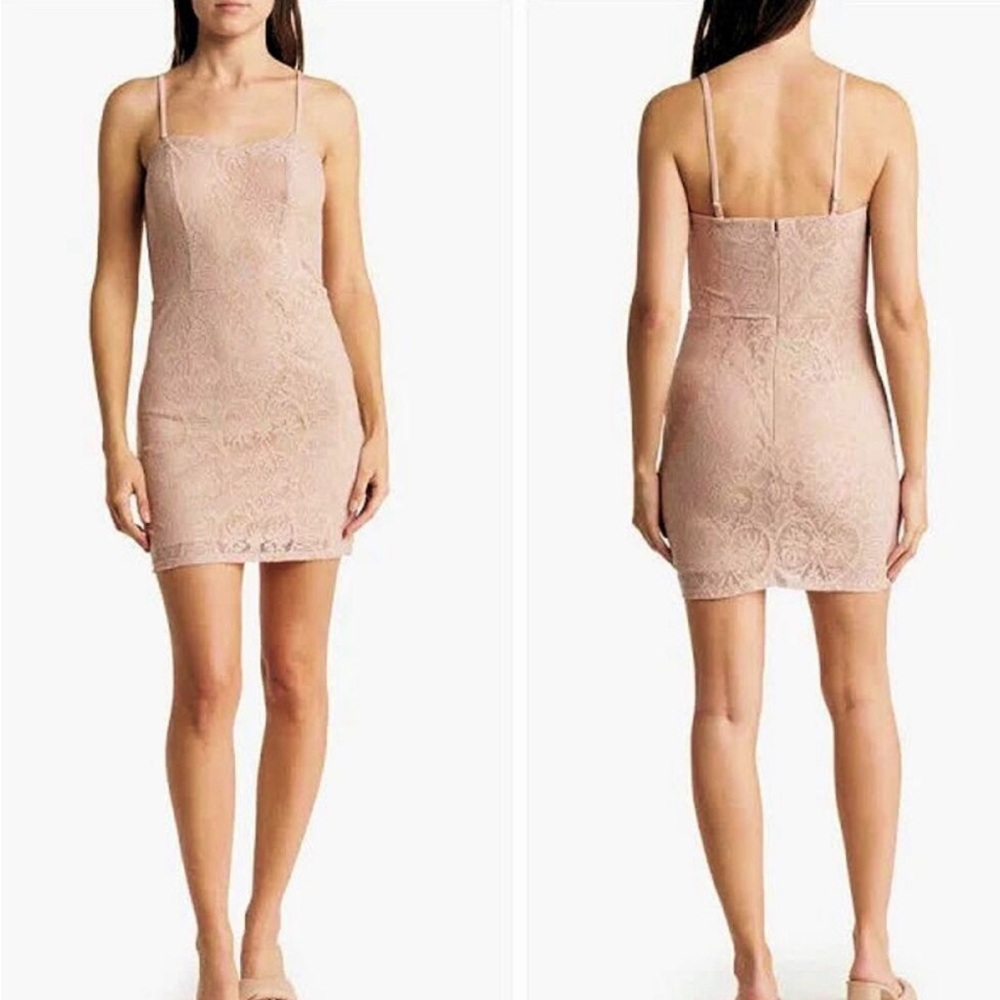 Dress the population XL lace dress light pink sexy